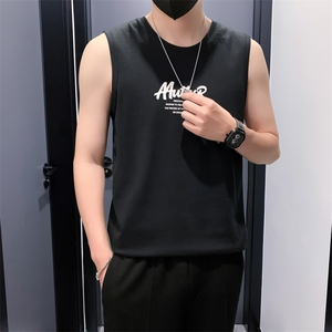 BX01 P2539 2025夏季新款背心男 印花男士无袖背心图片
