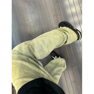 【有货】黄泥色517弯刀牛仔裤男修身直筒vibe微喇裤9062CC-特P45图片