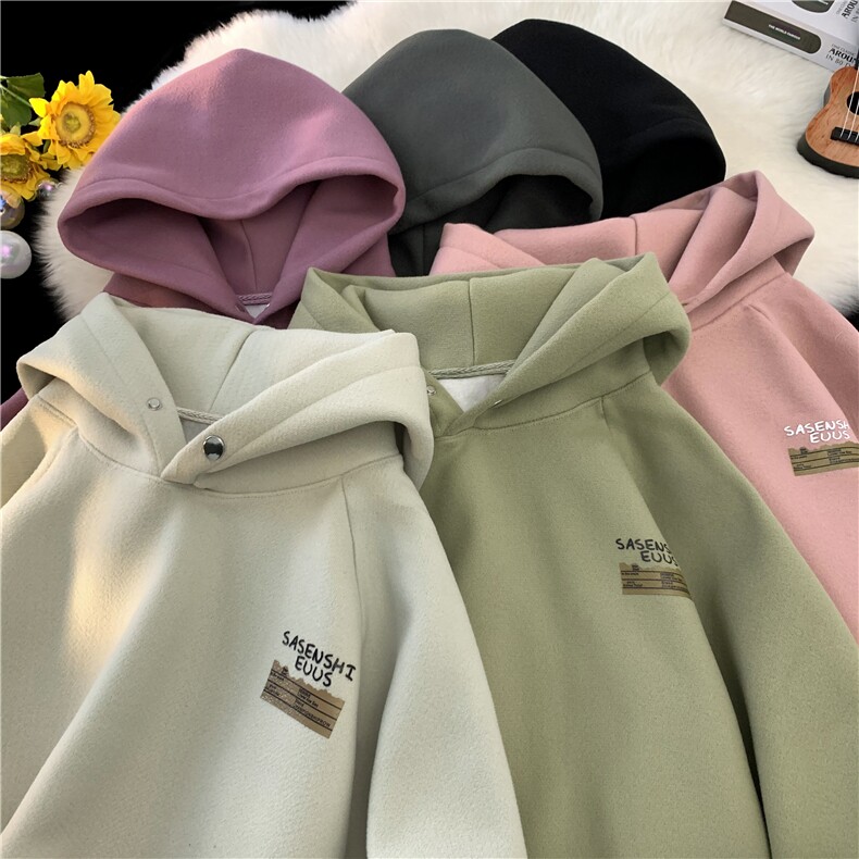 XZ222-1/NWY03/65/控78/加绒P75/控88重磅呢料慵懒连帽卫衣,男装卫衣,星座809A(原222-1)