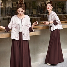 2025新款高級(jí)感時(shí)尚休閑新中式國(guó)風(fēng)套裝女春秋短外套闊腿褲兩件套,女裝2025新款高級(jí)感時(shí)尚休閑新中式國(guó)風(fēng)套裝女春秋短外套闊腿褲兩件套,女裝套裝/套裙,關(guān)鍵詞,關(guān)鍵詞