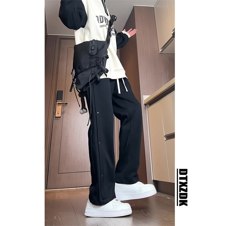 【现货】抖音品质春款美式休闲裤直筒卫裤男长裤K9058-P65控78,男装休闲裤,星座810(原QT5070)