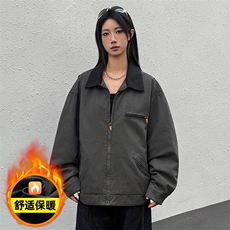 重磅美式水洗做旧工装秋冬新款夹克棉衣外套436-996-P125178，男装夹克，电商A436