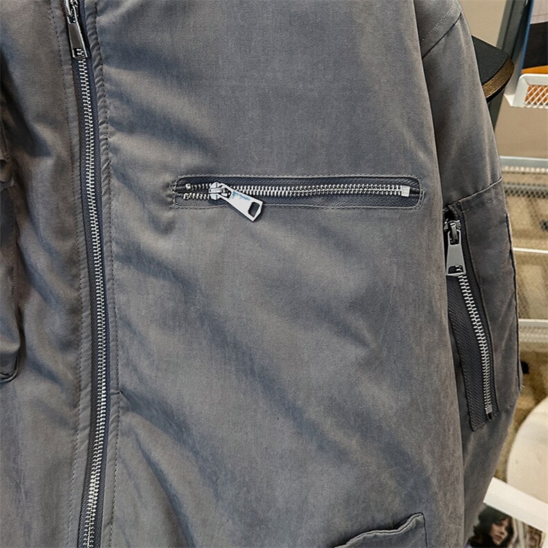 美式工装拉链加厚棒球服棉服宽松潮牌飞行服外套夹克MY0857-P100,男装棉衣,星座308B-1