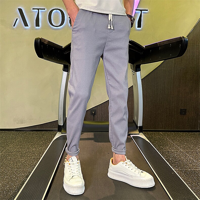 社会小伙秋季新款休闲裤男士修身小脚长裤男生裤子潮901K314p48,男装休闲裤,星座901