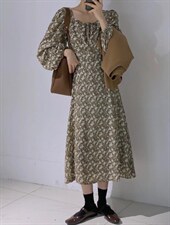 打底碎花裙，其它，驿谷