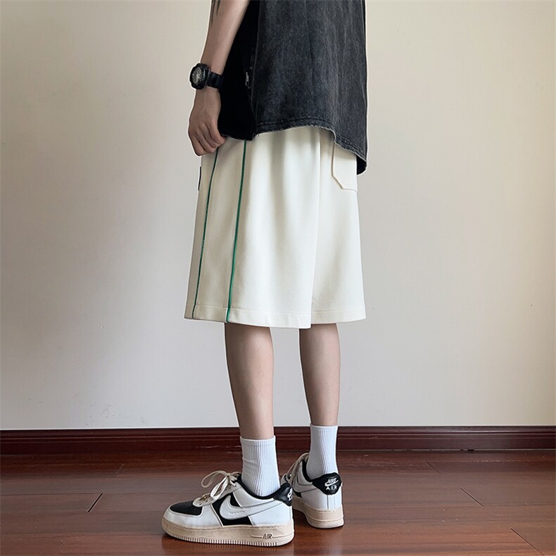 2024夏季新款内景大码菠萝格织带短裤M-5XHK24311-特P30,男装牛仔裤,电商A022