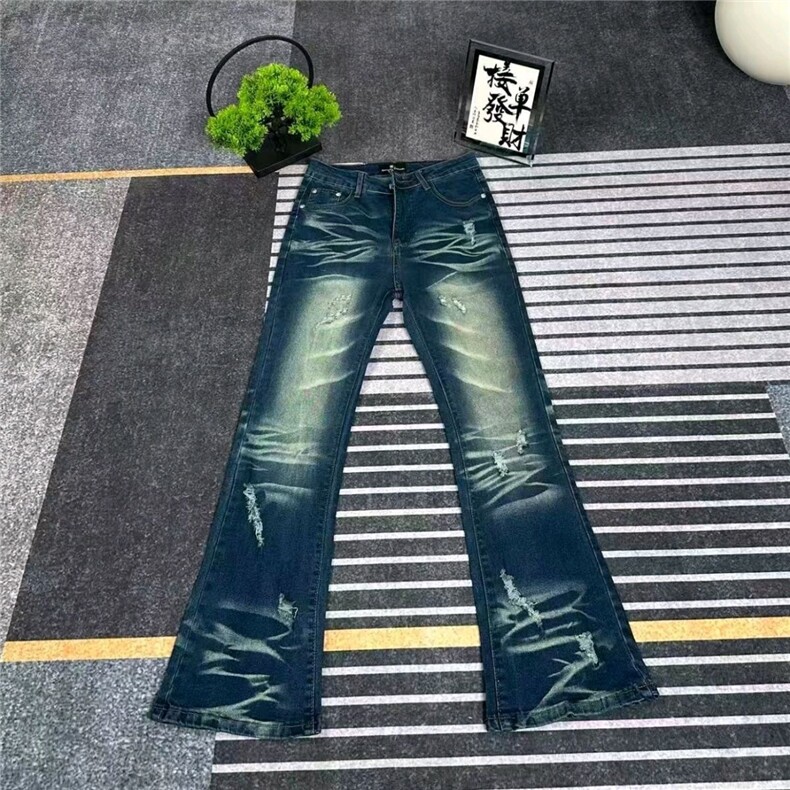春秋季高端牛仔裤男装韩版2025新款潮牌显瘦弹力修身小脚裤子,男装牛仔裤,四季星座505