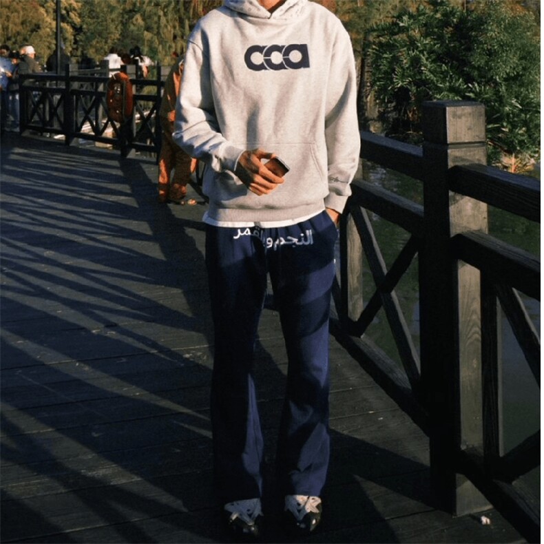美式高街潮牌男女运动休闲裤直筒宽松慵懒显瘦印花休闲卫裤子图片