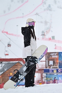 冬新保暖防风防水滑雪衣裤中性风套装男女HF57+HK1158J加绒-P285图片