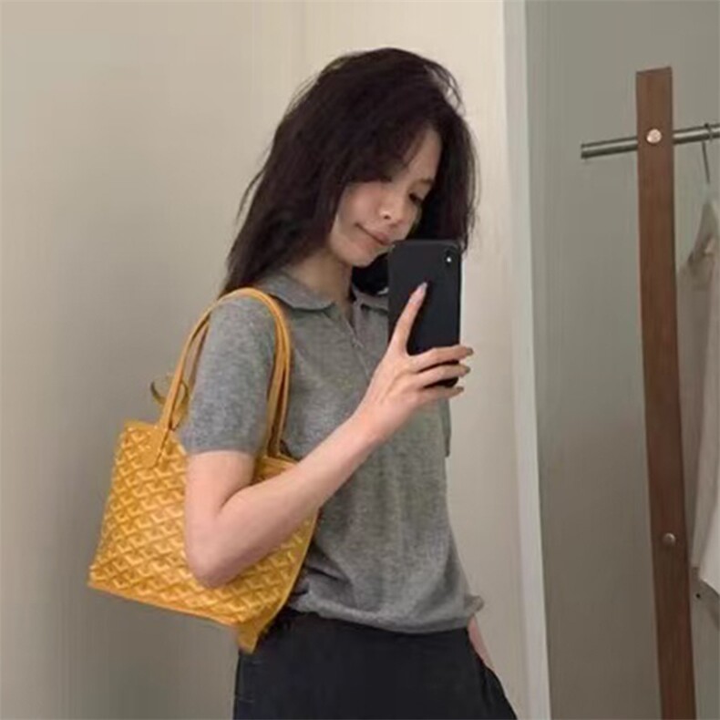 翻领时尚短袖夏季新款百搭修身型,女装T恤,锦弘羊绒