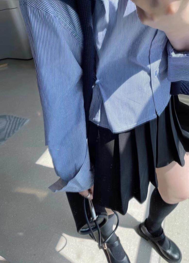 秋款衬衣两件套，其它，玩美
