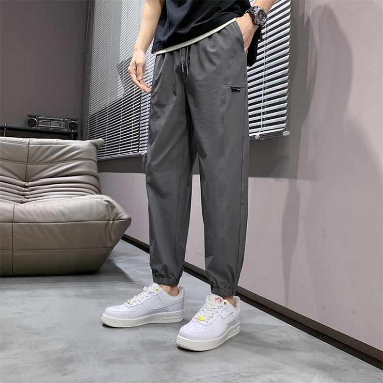 夏季冰丝休闲裤男宽松潮流百搭休闲运动裤963-P25控48,女装休闲裤,星座717