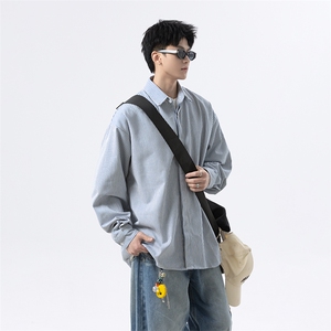 条纹长袖衬衫男 xh102-特p：40图片