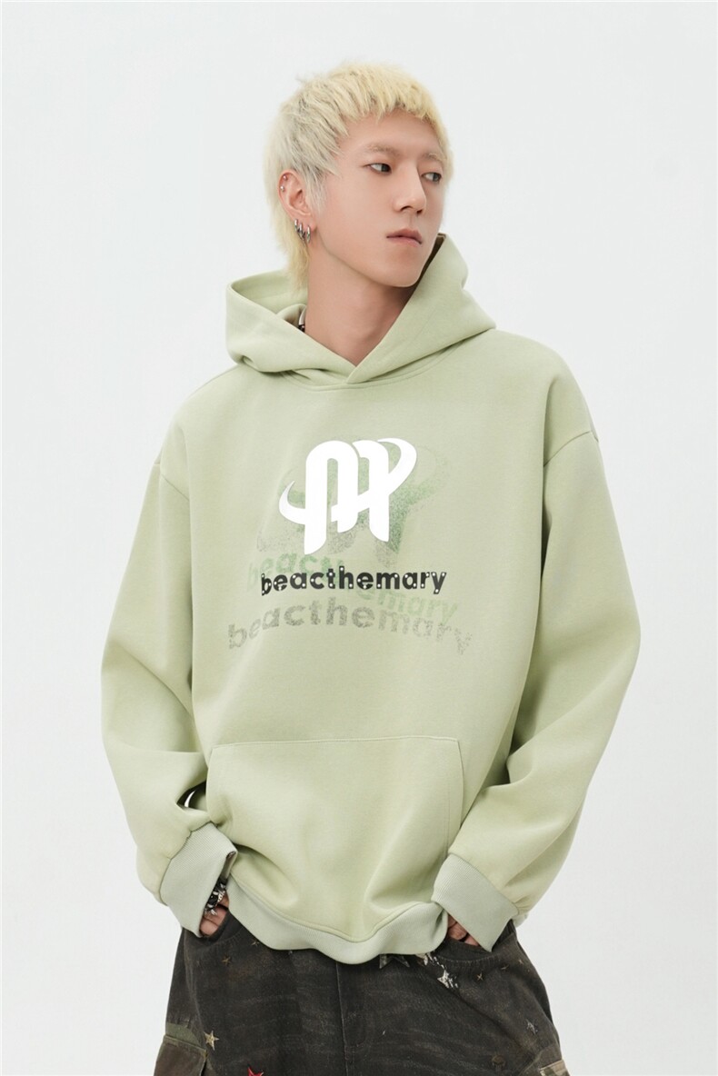 （直播品质）美式洗水做旧潮牌宽松连帽情侣卫衣1015-WY355-P90,男装卫衣,四季星座1015