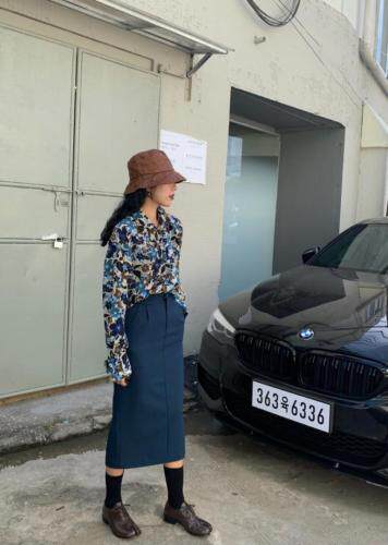 秋季港风碎花衬衣，其它，U SAY(3F)