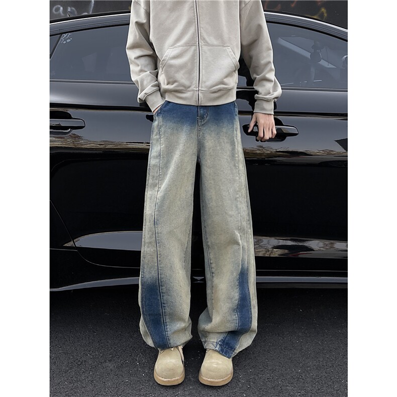 现货！2025水洗牛仔裤抖音得物可送样-EX50508-特批48,男装牛仔裤,电商A061