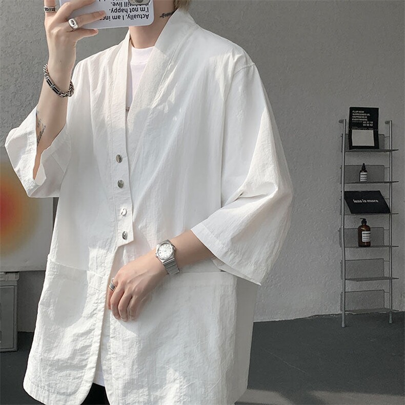 仓库现货 CS1139-p48 控78 新款高品质防晒开衫冰丝凉感大码衬衫图片
