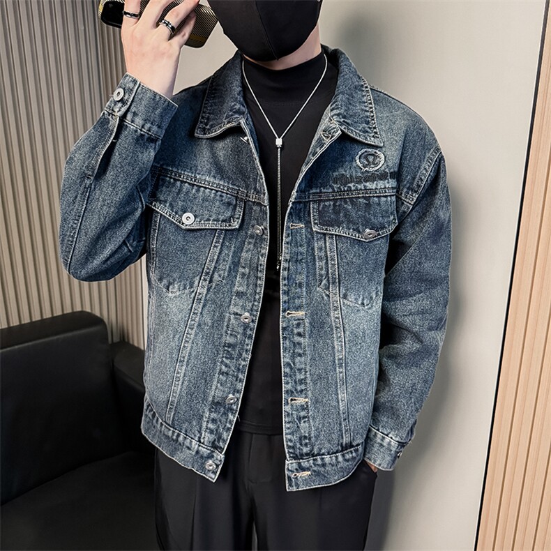 美式复古男士复古做旧工装牛仔夹克A368-NJ8628-P108,男装夹克,电商A368