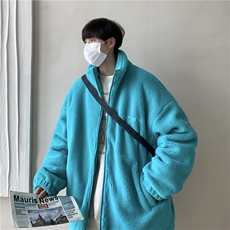 现货跑量五色羊羔毛衣港风拉链衣情侣款202-8-Y006-P90，男装棉衣，星座222-2（原202-8）