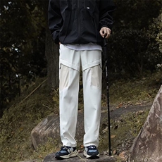 春夏季冲锋裤男款ins潮牌机能多口袋直筒裤宽松休闲阔腿裤K599，男装休闲裤，星座1116A-1（原606A）