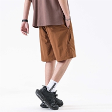 小众设计感直脚裤口麦标七分裤男女款夏季百搭休闲短裤319#-P52，男装牛仔裤，电商A178-1