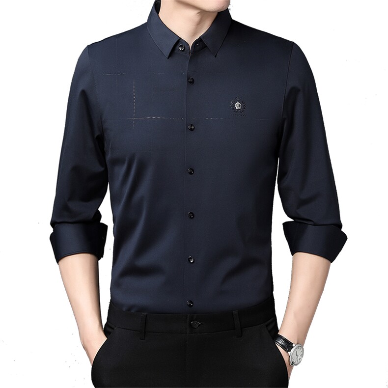 H9168钱塘2020-3新款时尚休闲透气长袖衬衫高品质P78,男装衬衫,钱塘207-3