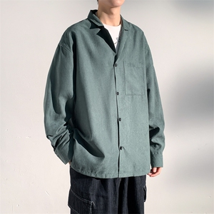 模特-衬衫外套男春秋高级感翻领上衣7579-P38