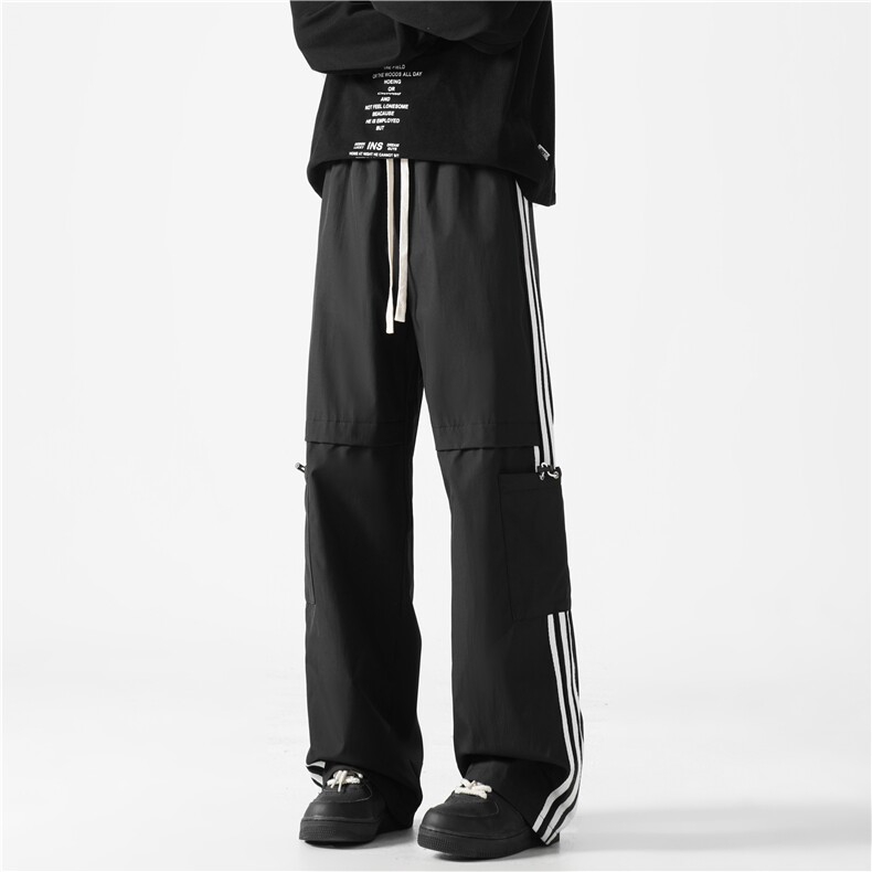 机能潮流秋季新款条纹大口袋宽松冲锋裤B315-K24253-特p40控78,男装休闲裤,电商B315