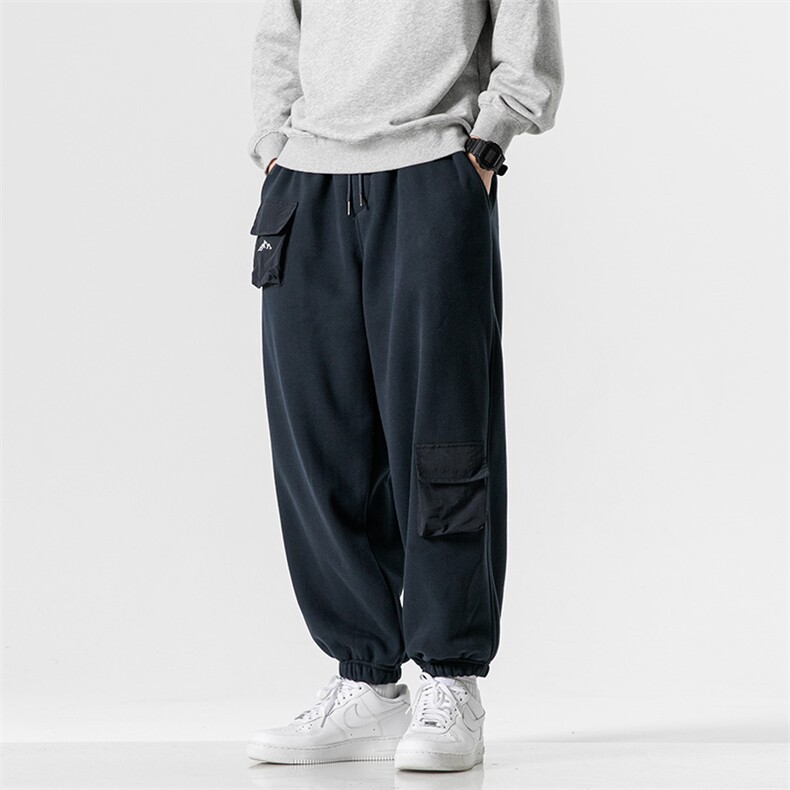 外27-2日系摇粒绒大口袋卫裤K26-P98，男装休闲裤，新杭派外27-2