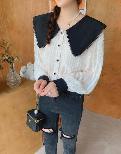 大翻领淑女风衬衣，其它，DD+(4F)