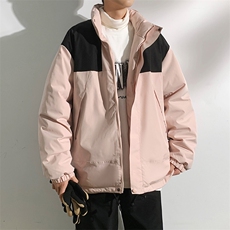 港风2026新品冬季宽松情侣装棉衣棉服冬装加厚外套M8586-P90，男装棉衣，星座717