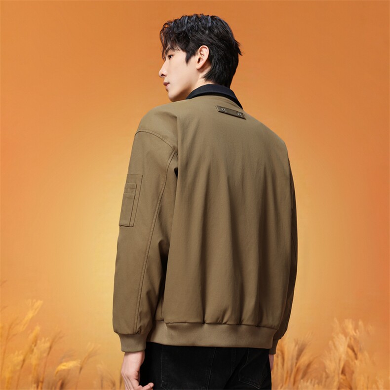 牛仔领工装夹克男士2026春季宽松休闲复古外套XZ309JK8632P85,男装夹克,星座309（原A406）