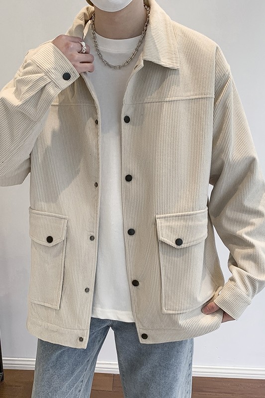 灯芯绒外套男款春秋季新款美式潮衣服工装夹克休闲上衣jk555-P70,男装夹克,星座505-3