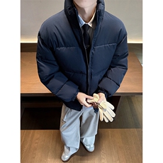 冬季外套纯色棉服白花灰棉衣保暖情侣面包服男D2200-TP35不，男装棉衣，电商A102