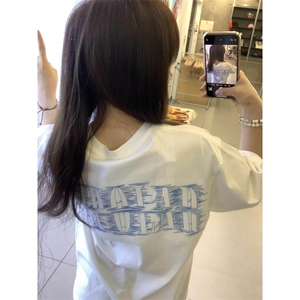 H0661-P35夏季新款宽松印花短袖T恤女图片