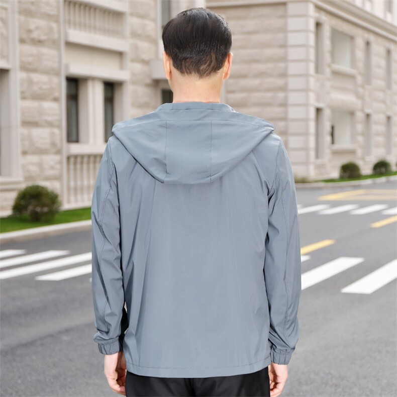 2036/P75中老年人男装春秋季薄款连帽夹克男爸爸上衣外套衣服,男装夹克,星座1216（原钱塘722）
