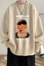 半高领毛衣男士大码针织衫男毛线衣男M18213-P45加绒款-P65，男装针织衫/毛衣，电商A040