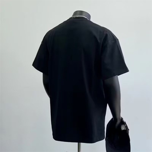 高级米奇洋气圆领纯棉短袖情侣装2025夏装潮牌百搭T恤GA491 P30图片