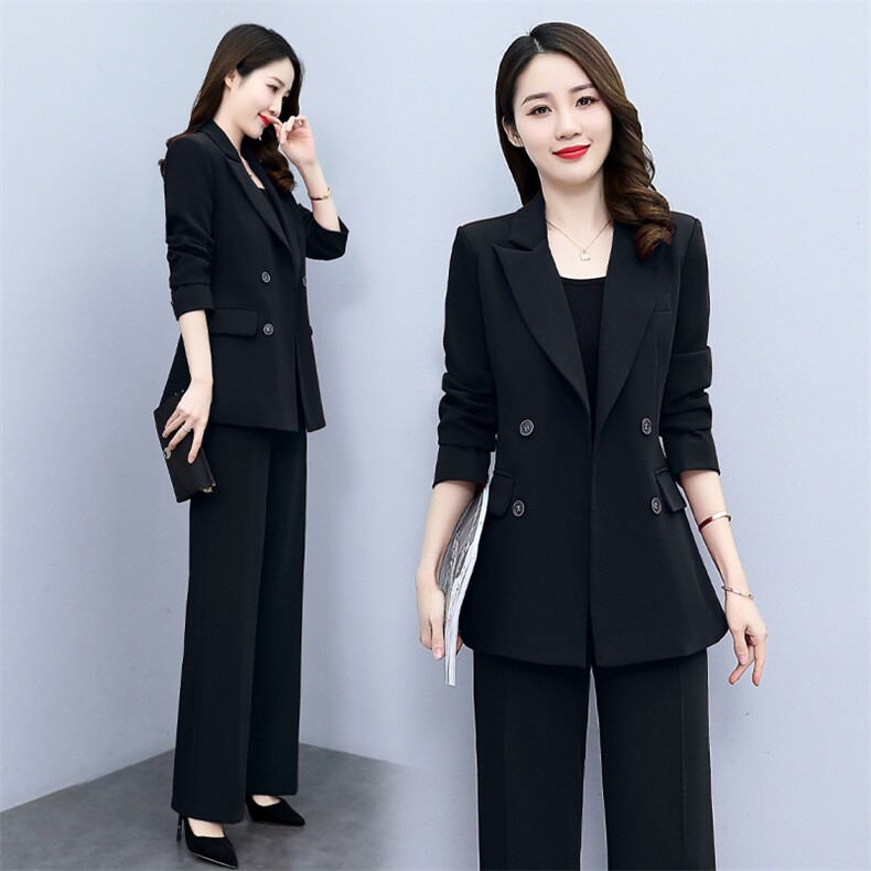 小西装职业套装女2025春装新款时尚洋气时髦减龄穿搭一整套两件套,女装套装/套裙,关键词