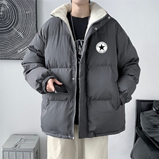 冬季新款加绒加厚棉服潮情侣学生棉衣XZ102A-4-MY1031-P75，男装棉衣，星座211-2