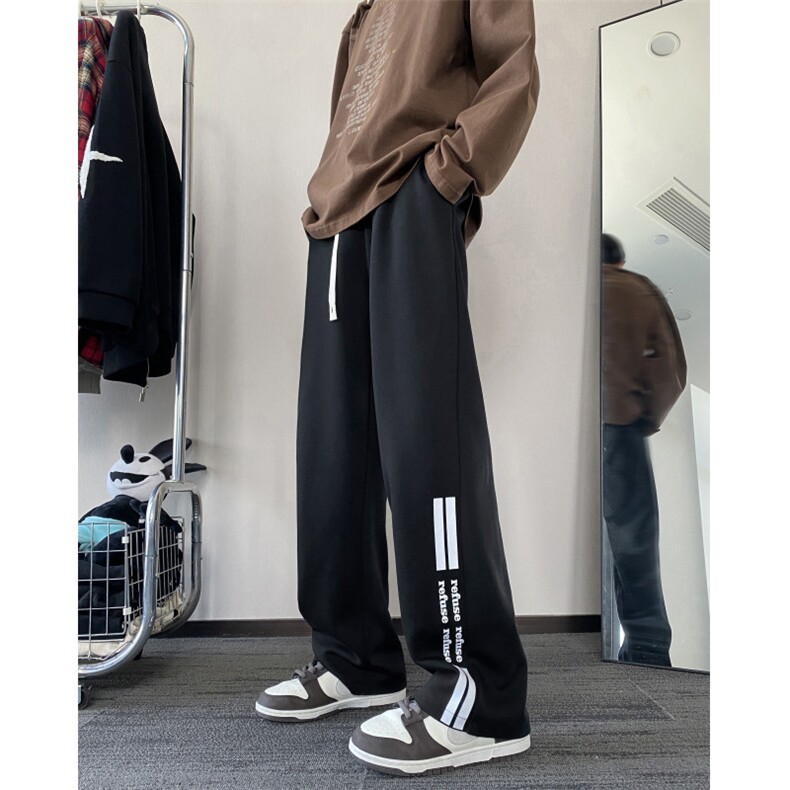抖音品质潮流宽松拉链褶皱设计宽松冲锋裤B315-K24002-p55控78,男装休闲裤,电商B315