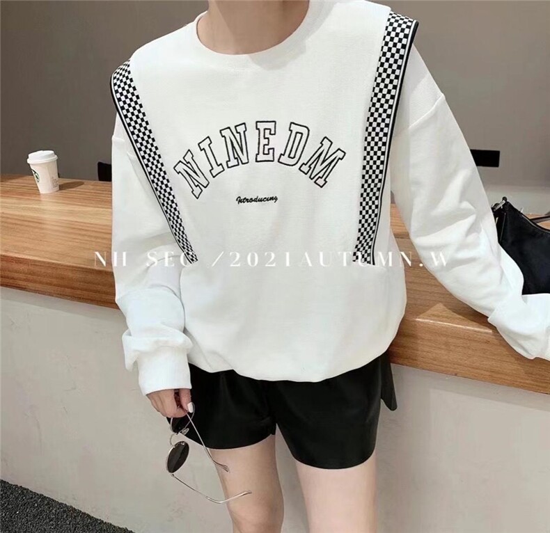 拼接卫衣，女装卫衣/绒衫，卡笛琇