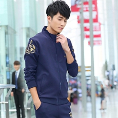 男士运动春秋季新款韩版加厚外套装青少年休闲卫衣男装TZ8079-P32，男装卫衣，星座509
