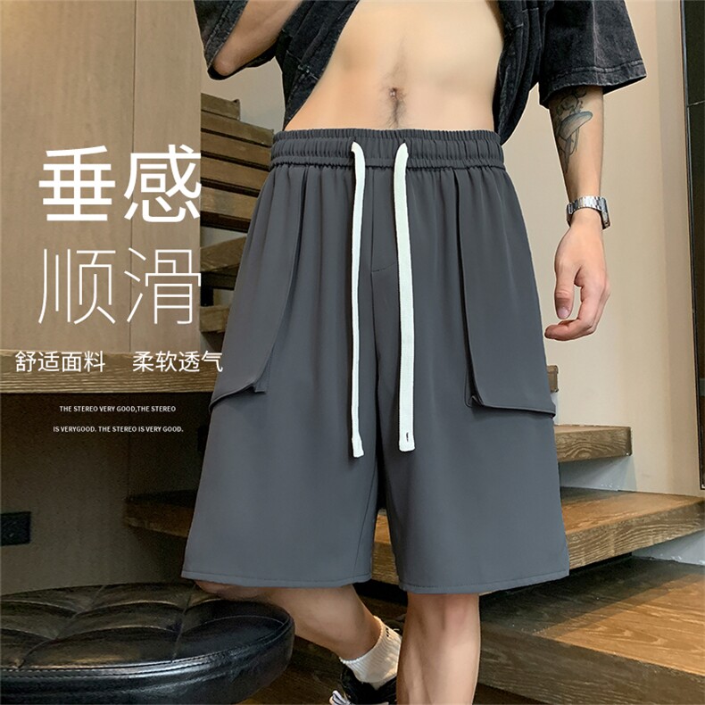 冰丝工装短裤X5515 -TP30控价48 青少年五分裤户外凉感短裤冰丝裤图片