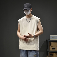 2026新款凉感背心男士夏季宽松大码运动吸汗无袖t恤潮薄健身坎肩，男装背心/马甲，电商D215