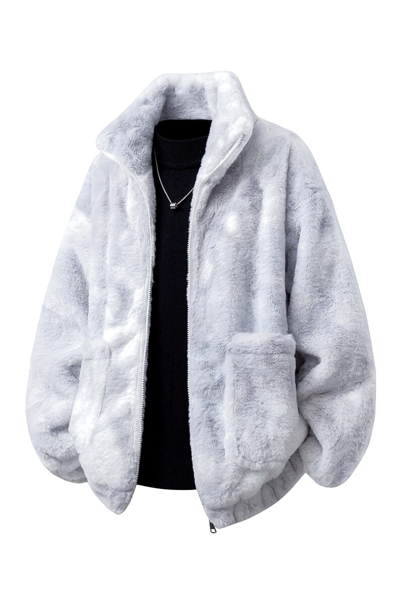 1羊羔毛棉衣潮扎染情侣大码M-5XL毛绒外套男YG7503P128控168,男装棉衣,星座226-2