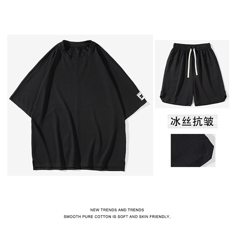 夏季透气百搭时尚两件套TZ17-特批68,男装休闲套装,星座718