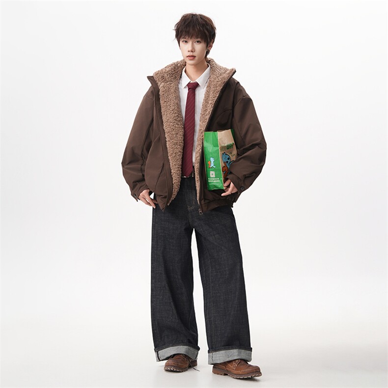 现货座山雕羽绒服立领毛领加厚保暖宽松外套225-2-Y216-P228,男装羽绒服,星座225-2