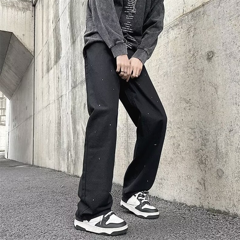 美式牛仔裤男春秋新款休闲直筒裤NC911P38,男装牛仔裤,星座1116-2