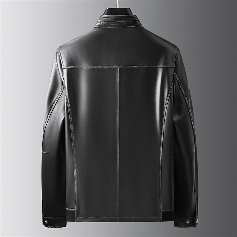 88255秋冬新款男士羽绒服绵羊皮夹克可脱卸内胆一衣两穿P790,男装皮衣,电商B360